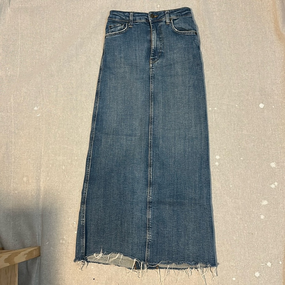 Zara Denim Maxi Skirt | Size XS